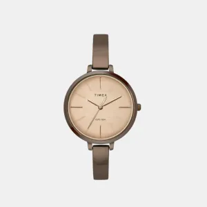 Women's Beige Analog Stainless Steel Watch TWEL12813
