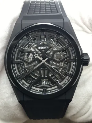 Zenith Defy Classic Ceramic 49.9000.670/77.R782 Black Skeleton Dial Automatic Men's Watch