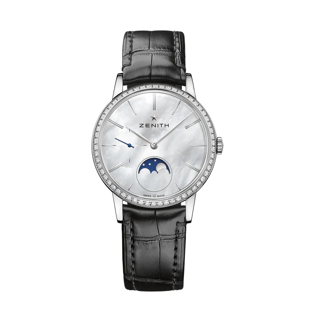 ZENITH Elite Automatic Stainless Steel Mother-Of-Pearl Dial Ladies Watch 16.2320.692/80.C714