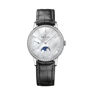 ZENITH Elite Automatic Stainless Steel Mother-Of-Pearl Dial Ladies Watch 16.2320.692/80.C714